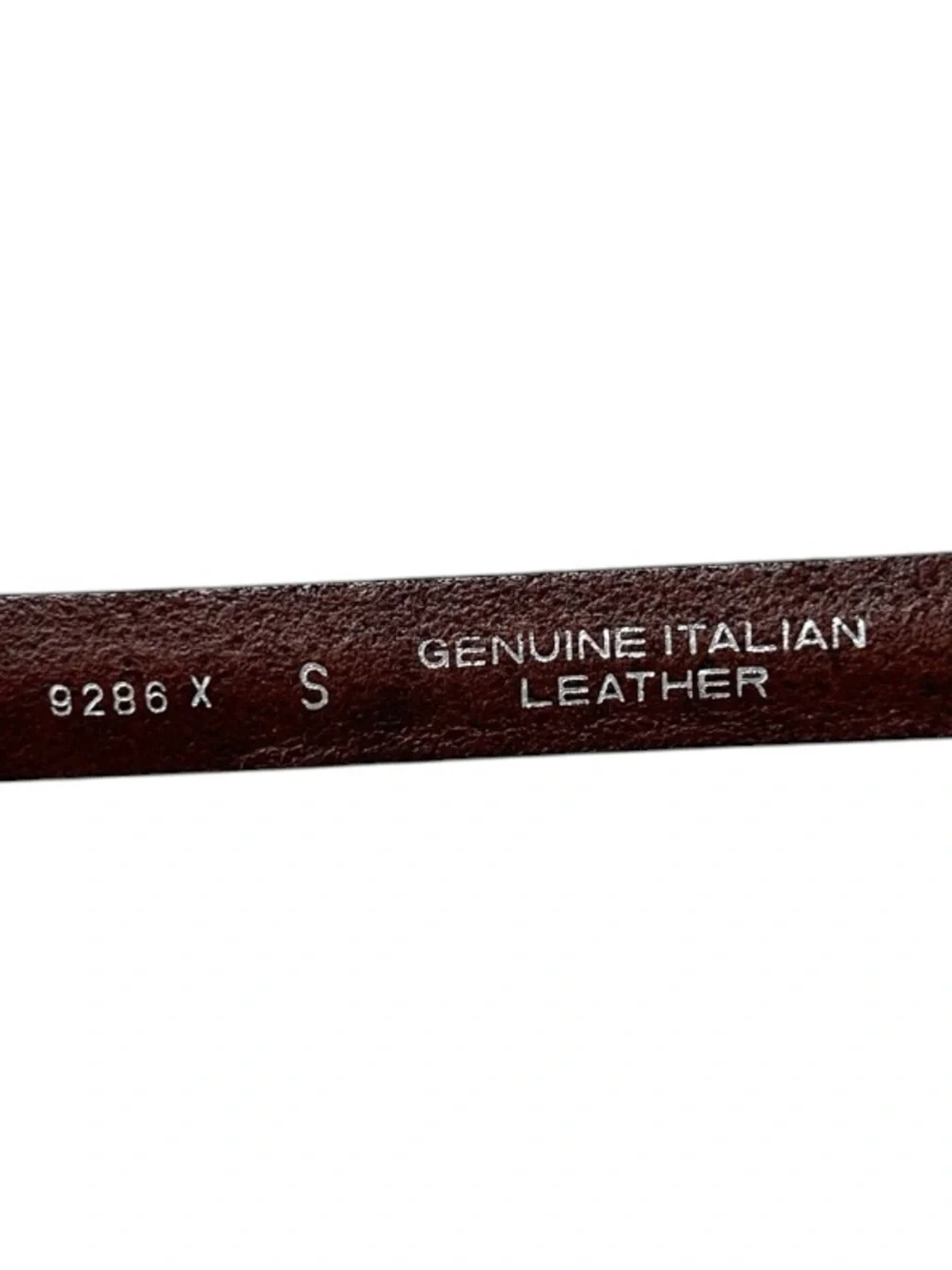Genuine Italian Leather Skinny Belt